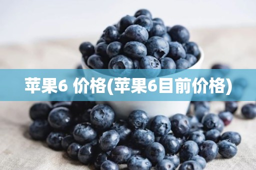 苹果6 价格(苹果6目前价格)