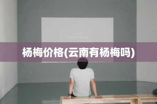 杨梅价格(云南有杨梅吗)