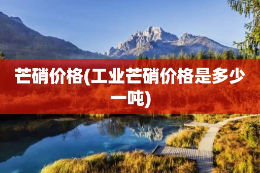 芒硝价格(工业芒硝价格是多少一吨)
