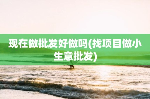 现在做批发好做吗(找项目做小生意批发)