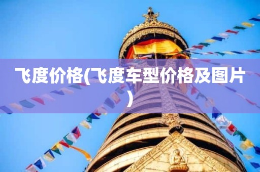 飞度价格(飞度车型价格及图片)