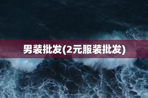 男装批发(2元服装批发)