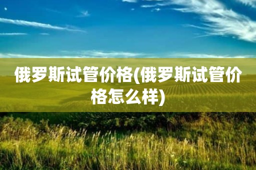 俄罗斯试管价格(俄罗斯试管价格怎么样)