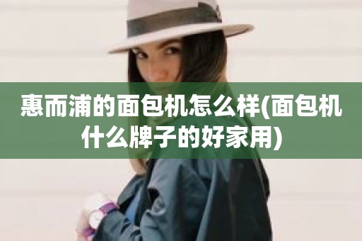 惠而浦的面包机怎么样(面包机什么牌子的好家用)
