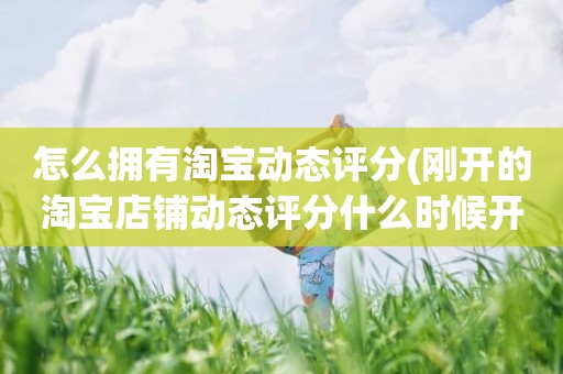 怎么拥有淘宝动态评分(刚开的淘宝店铺动态评分什么时候开始显示)
