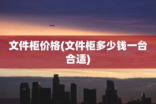 文件柜价格(文件柜多少钱一台合适)