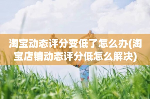 淘宝动态评分变低了怎么办(淘宝店铺动态评分低怎么解决)