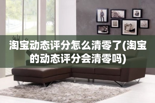 淘宝动态评分怎么清零了(淘宝的动态评分会清零吗)
