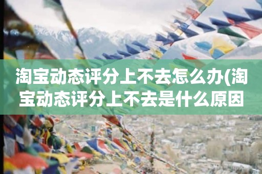 淘宝动态评分上不去怎么办(淘宝动态评分上不去是什么原因)