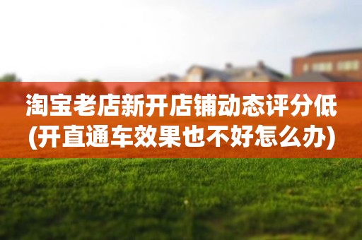 淘宝老店新开店铺动态评分低(开直通车效果也不好怎么办)
