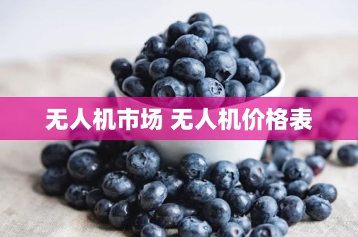 无人机市场 无人机价格表