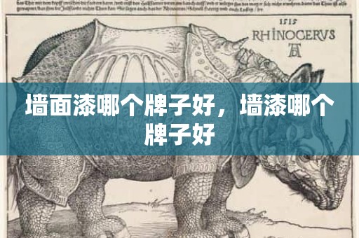 墙面漆哪个牌子好，墙漆哪个牌子好