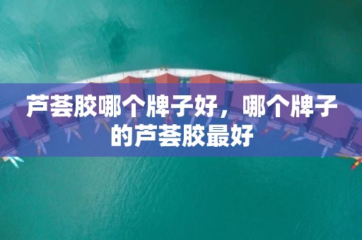 芦荟胶哪个牌子好，哪个牌子的芦荟胶最好