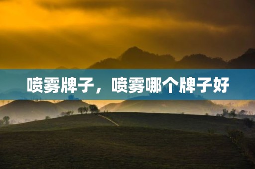 喷雾牌子，喷雾哪个牌子好