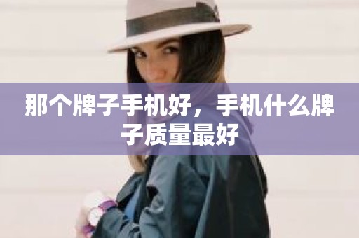 那个牌子手机好，手机什么牌子质量最好
