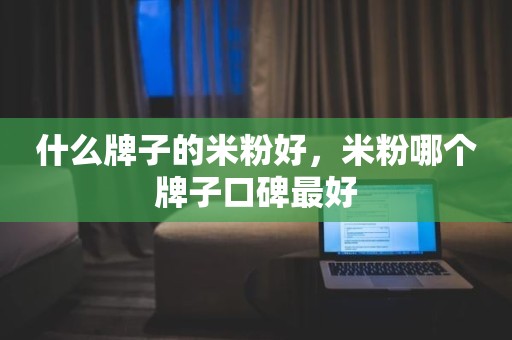 什么牌子的米粉好，米粉哪个牌子口碑最好