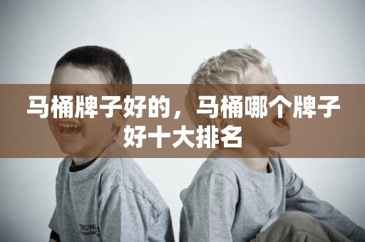 马桶牌子好的，马桶哪个牌子好十大排名