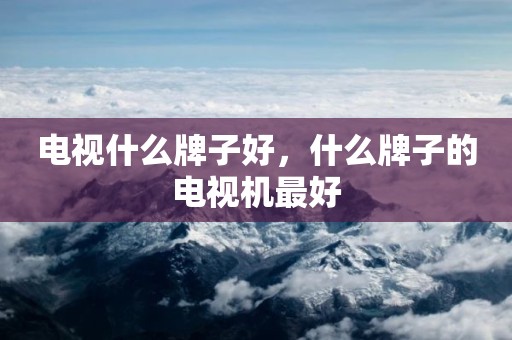 电视什么牌子好，什么牌子的电视机最好