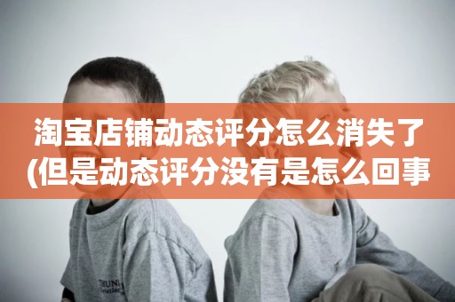 淘宝店铺动态评分怎么消失了(但是动态评分没有是怎么回事)
