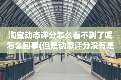淘宝动态评分怎么看不到了呢怎么回事(但是动态评分没有是怎么回事)