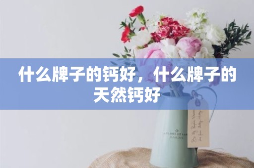什么牌子的钙好，什么牌子的天然钙好