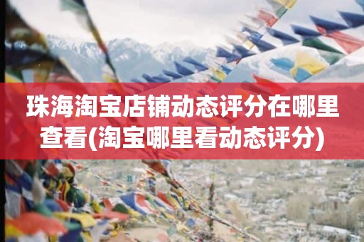 珠海淘宝店铺动态评分在哪里查看(淘宝哪里看动态评分)