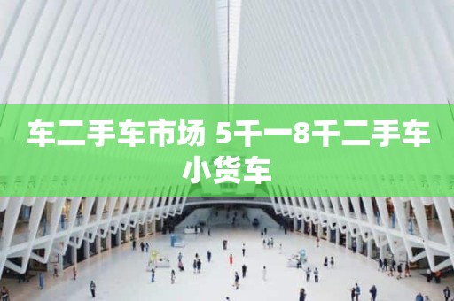 车二手车市场 5千一8千二手车小货车