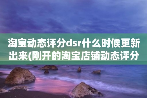 淘宝动态评分dsr什么时候更新出来(刚开的淘宝店铺动态评分什么时候开始显示)