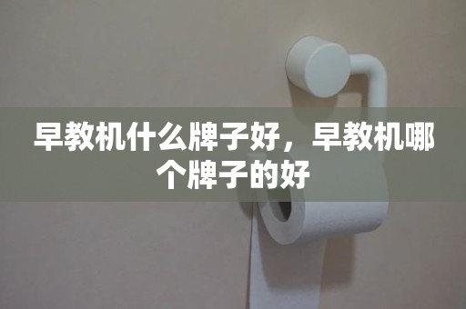 早教机什么牌子好，早教机哪个牌子的好