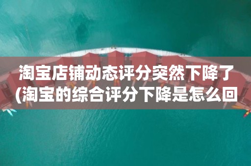 淘宝店铺动态评分突然下降了(淘宝的综合评分下降是怎么回事)