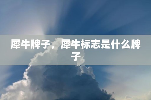 犀牛牌子，犀牛标志是什么牌子