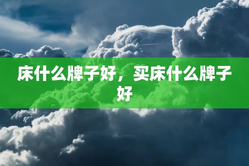 床什么牌子好，买床什么牌子好