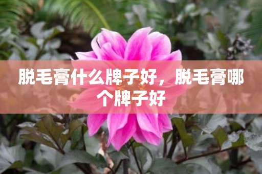 脱毛膏什么牌子好，脱毛膏哪个牌子好