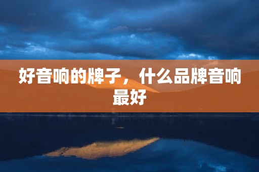 好音响的牌子，什么品牌音响最好