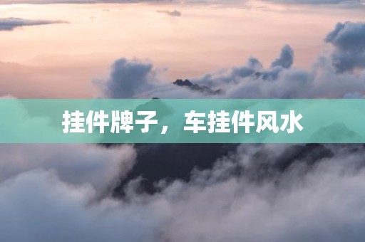 挂件牌子，车挂件风水
