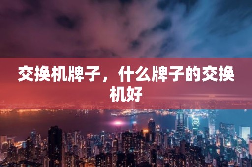 交换机牌子，什么牌子的交换机好
