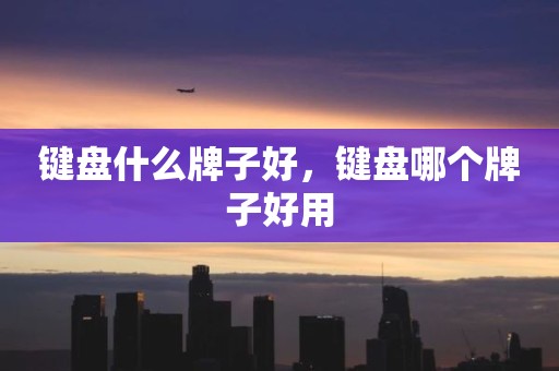 键盘什么牌子好，键盘哪个牌子好用