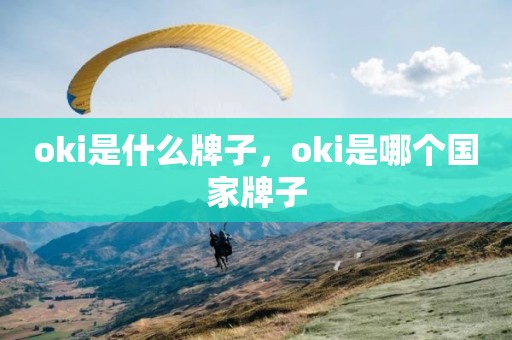 oki是什么牌子，oki是哪个国家牌子