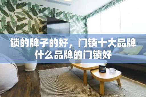 锁的牌子的好，门锁十大品牌什么品牌的门锁好
