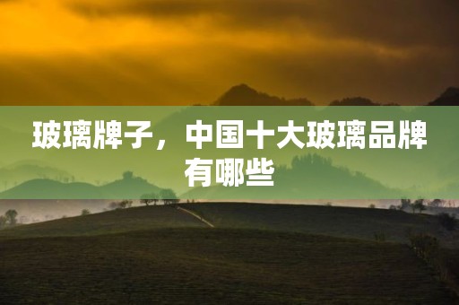 玻璃牌子，中国十大玻璃品牌有哪些