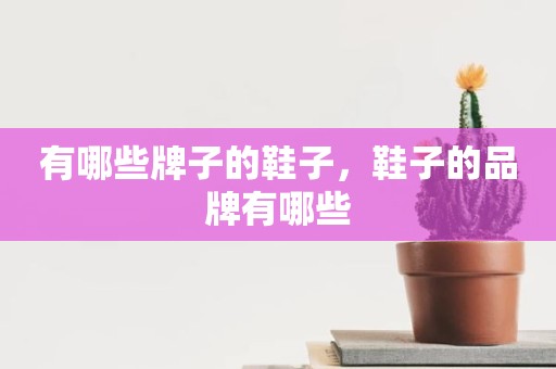 有哪些牌子的鞋子，鞋子的品牌有哪些