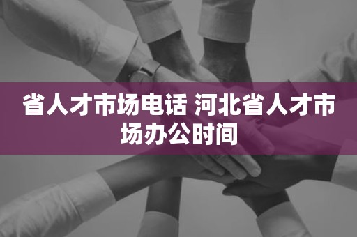 省人才市场电话 河北省人才市场办公时间