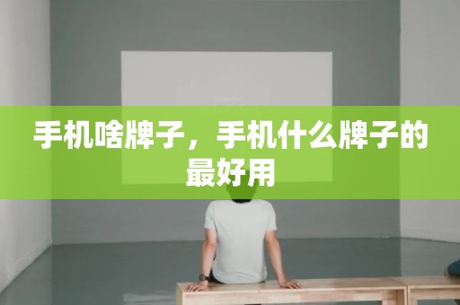 手机啥牌子，手机什么牌子的最好用
