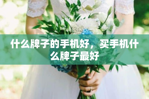 什么牌子的手机好，买手机什么牌子最好