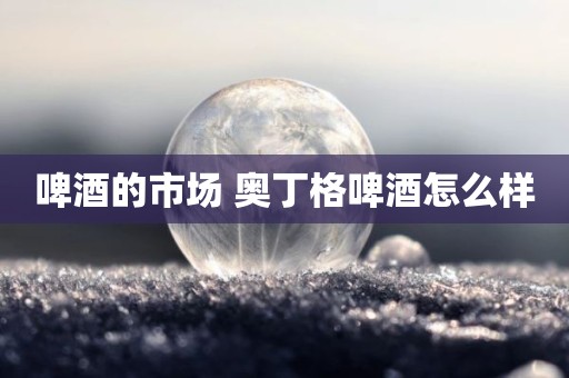 啤酒的市场 奥丁格啤酒怎么样