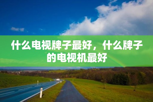 什么电视牌子最好，什么牌子的电视机最好
