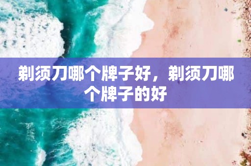 剃须刀哪个牌子好，剃须刀哪个牌子的好