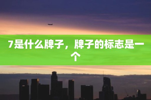 7是什么牌子，牌子的标志是一个