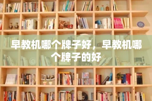 早教机哪个牌子好，早教机哪个牌子的好