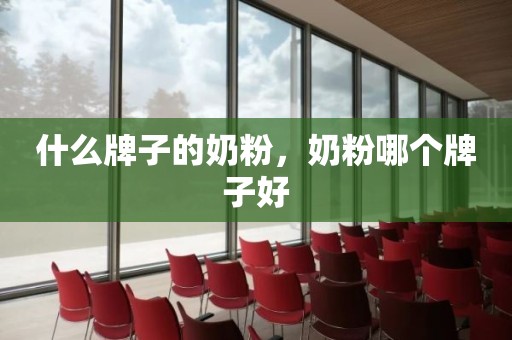 什么牌子的奶粉，奶粉哪个牌子好